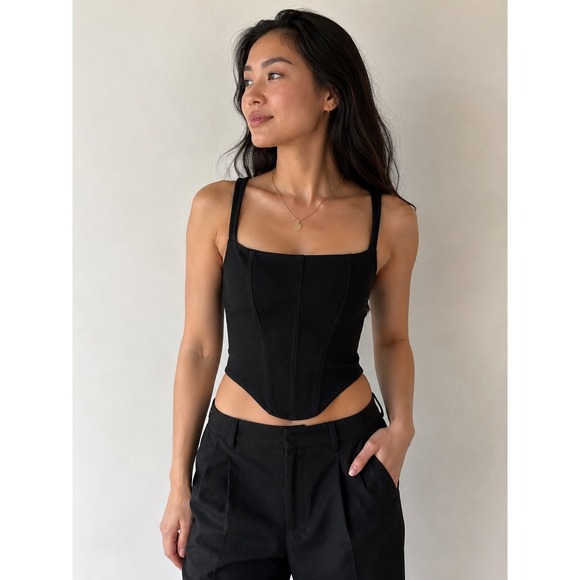 Abercrombie & Fitch Tops - ABERCROMBIE & FITCH Women Corset Top Goth‎ Minimalist Regencycore Small